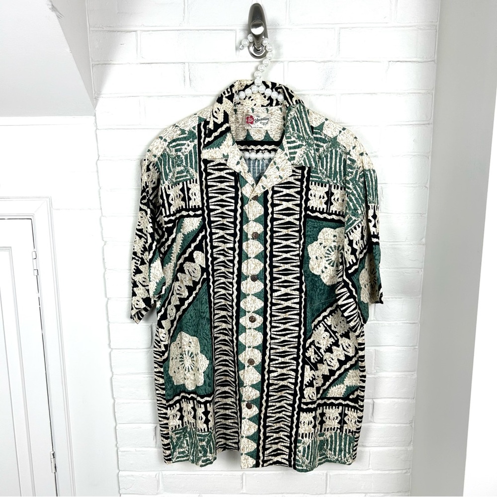 Hilo Hattie Men’s Aloha Button Down Hawaiian Shirt Size XL